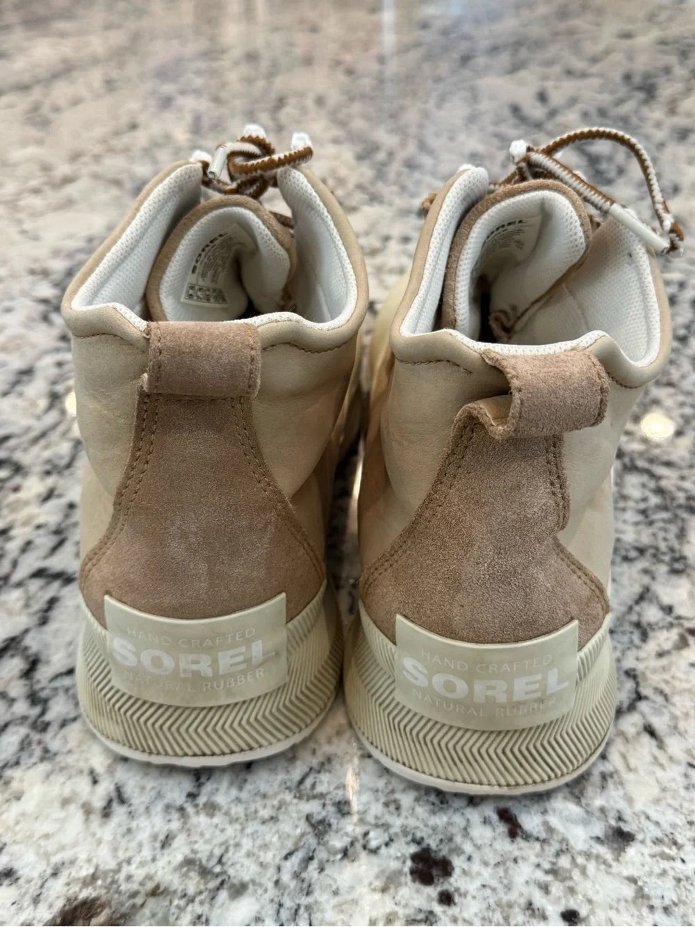 Sorel Out N About Plus Waterproof Duck Boots Tan Cream 9.5